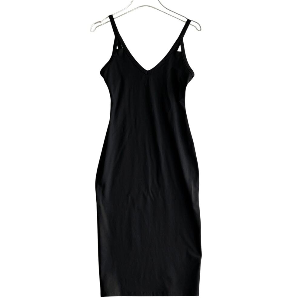 LBD Little Black Dress Leith Bodycon Strappy Midi Coquette Feminine Going Out S